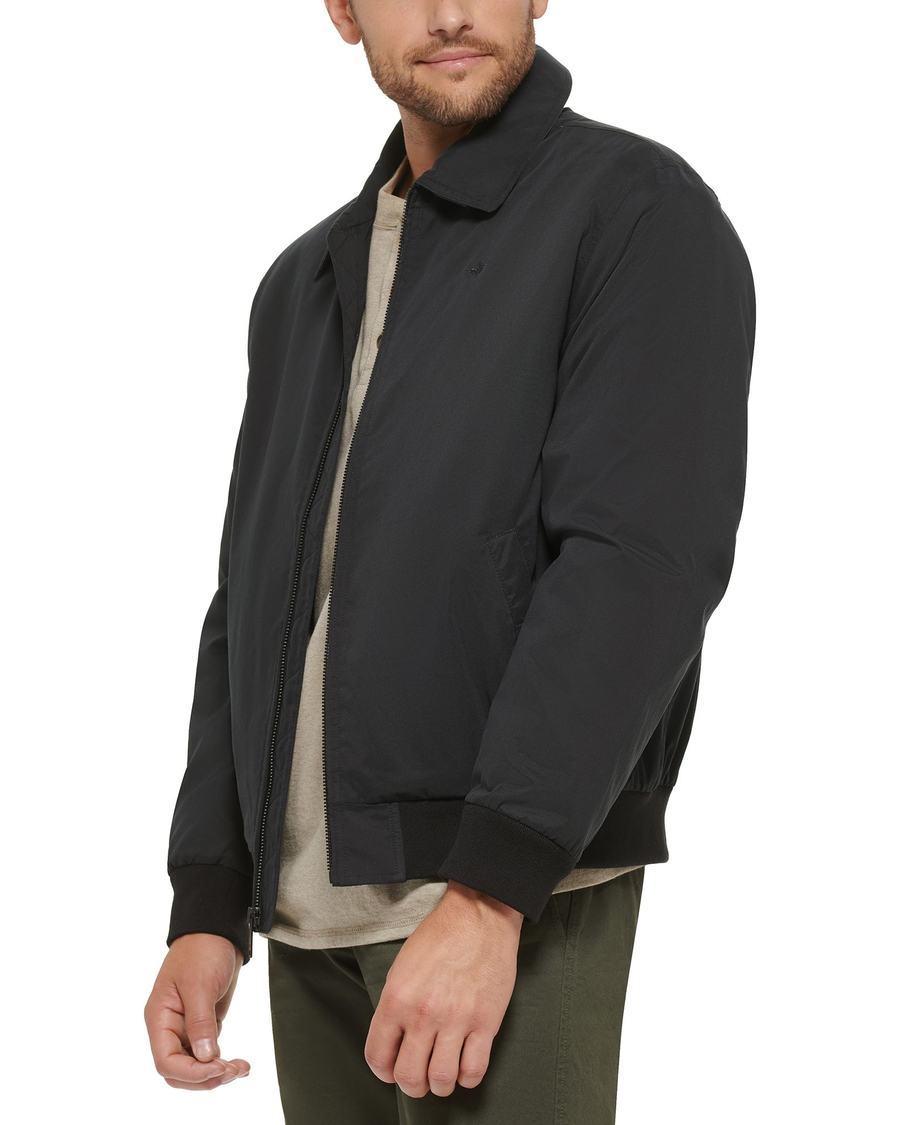 (image for) Elegant Microtwill Relaxed Laydown Collar Bomber